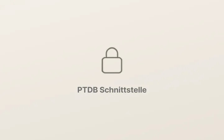 Screenshot einer PTDB API-Abfrage