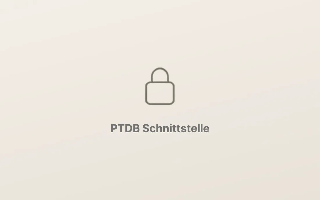 Screenshot einer PTDB API-Abfrage